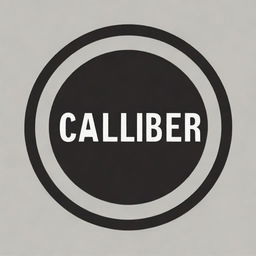 Library book logo within a circle with the word 'caliber' included