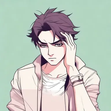 The protagonist, contritely, asked for forgiveness from his friends for his mistakes.