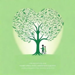 A high-quality digital art image of a book cover titled 'Nurturing the Heart: A Guide to Positive Parenting Practices'