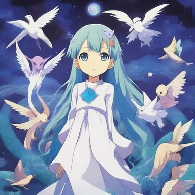 In the anime series, the characters explore a topological space filled with magical creatures.