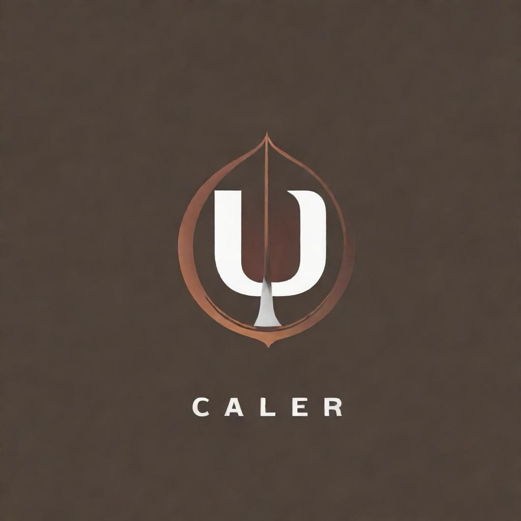 A creative logo blending the name 'Caliber' with elements of books