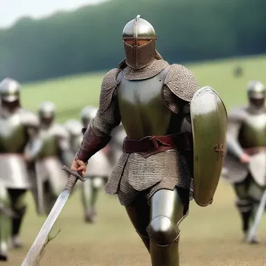 In some mythologies, warriors were said to have worn olive drab armor to protect themselves in battles.