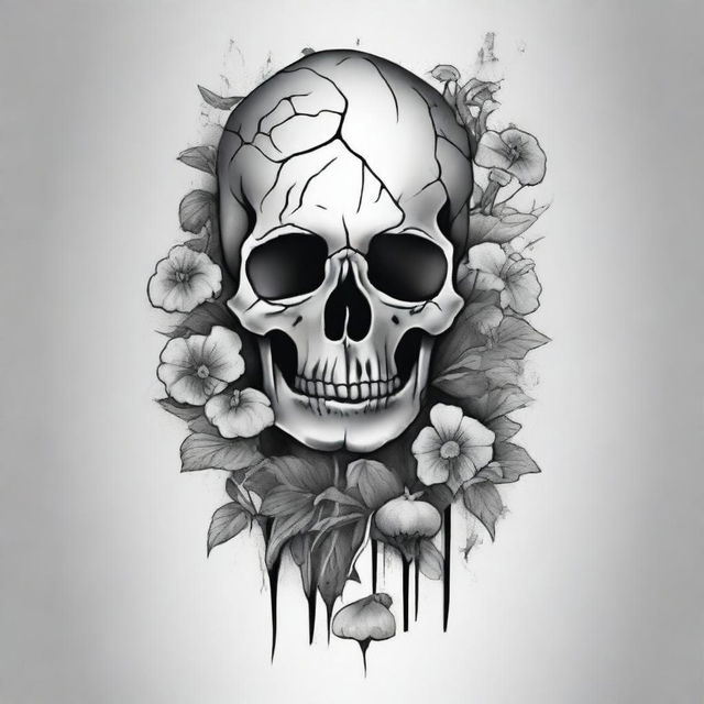 Generate a high-quality vector image, designed in a fineline tattoo style