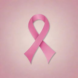 Design an inventive and powerful logo incorporating the symbol of a pink ribbon, commonly associated with the fight against female breast cancer. The logo should inspire strength and unity.