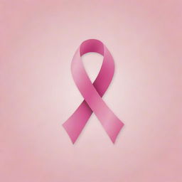 Design an inventive and powerful logo incorporating the symbol of a pink ribbon, commonly associated with the fight against female breast cancer. The logo should inspire strength and unity.