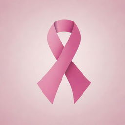 Design an inventive and powerful logo incorporating the symbol of a pink ribbon, commonly associated with the fight against female breast cancer. The logo should inspire strength and unity.