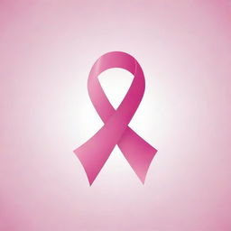 Design an inventive and powerful logo incorporating the symbol of a pink ribbon, commonly associated with the fight against female breast cancer. The logo should inspire strength and unity.