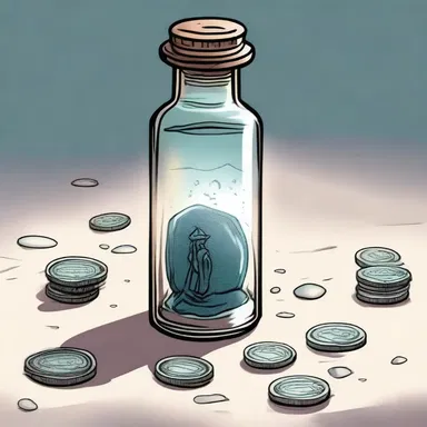 In the fantasy novel, the protagonist discovers a vial containing a powerful fluid drachm that can grant wishes.