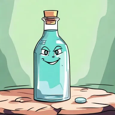 In the animated series, the character used a fluid drachm to concoct a magic elixir that granted them super strength.