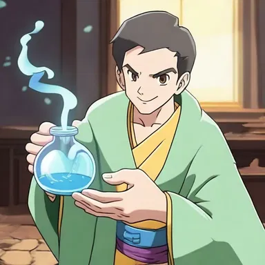 In the animated series, the character used a fluid drachm to concoct a magic elixir that granted them super strength.