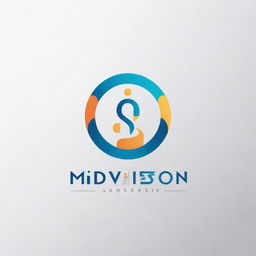 Create a professional and modern logo for a company named 'MidVision.ai'. Incorporate elements that signify technology and vision. Also include the tag line 'Life Beyond Hope' in a manner that highlights optimism and innovation.