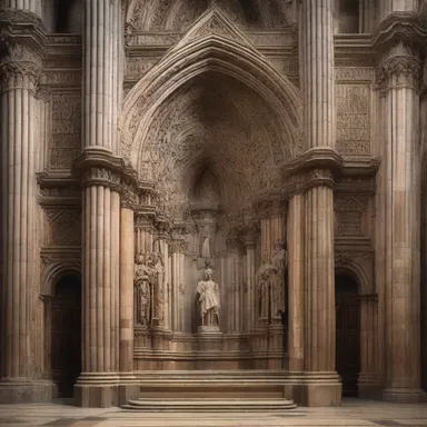 The grandeur of the cathedral was matched by the intricate details in every corner, where even the statues seemed to evoke a sense of sobbing.