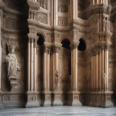 The grandeur of the cathedral was matched by the intricate details in every corner, where even the statues seemed to evoke a sense of sobbing.