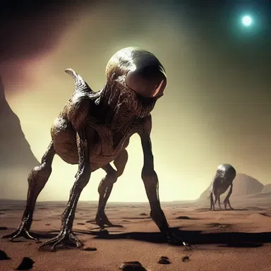 On the alien planet, the strange creatures communicated through a series of pulsating sobs, creating an atmosphere of mystery and intrigue.