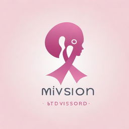 Design a professional logo for 'MidVision.ai', a company related to the medical field. Incorporate elements of technology and vision, along with symbols related to female breast cancer care. Include the inspiring tag line 'Life Beyond Hope'.