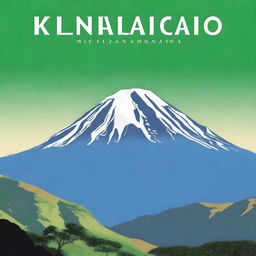 A high-quality digital art image depicting the majestic Mount Kilimanjaro