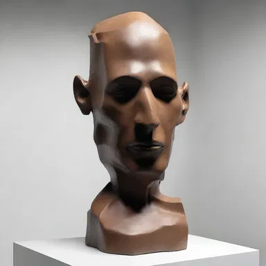 The sculpture stood out as an oddity among the gallery's collection due to its unconventional materials and shape.