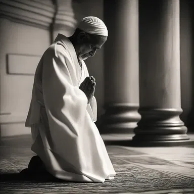 The lamenter prayed fervently, seeking solace and strength during their time of grief.