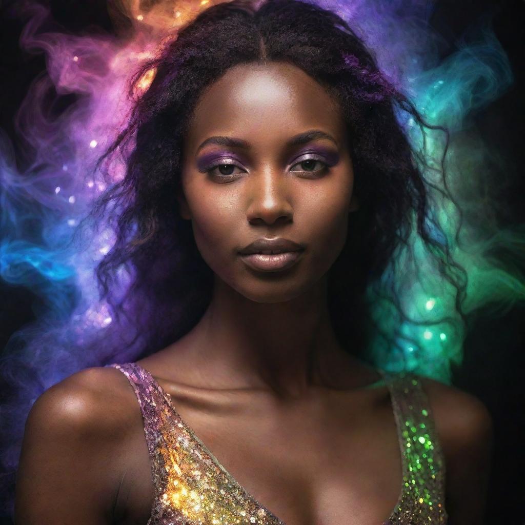 A radiant, ethereal light embodying the concept of a soul, shimmering in a magnificent blend of colors and illuminating the surrounding darkness. The glow feels peaceful, profound, and spellbindingly mystical.