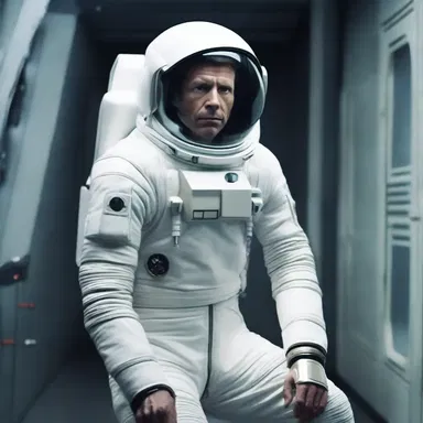 The actor amazed the casting director during his tryout for a science fiction film, effortlessly depicting a futuristic astronaut.
