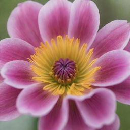 A vibrant, detailed close-up image of a blooming flower bathed in soft daylight.