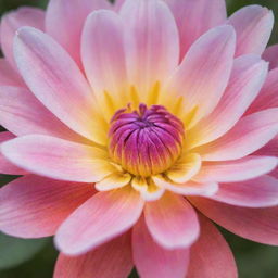 A vibrant, detailed close-up image of a blooming flower bathed in soft daylight.