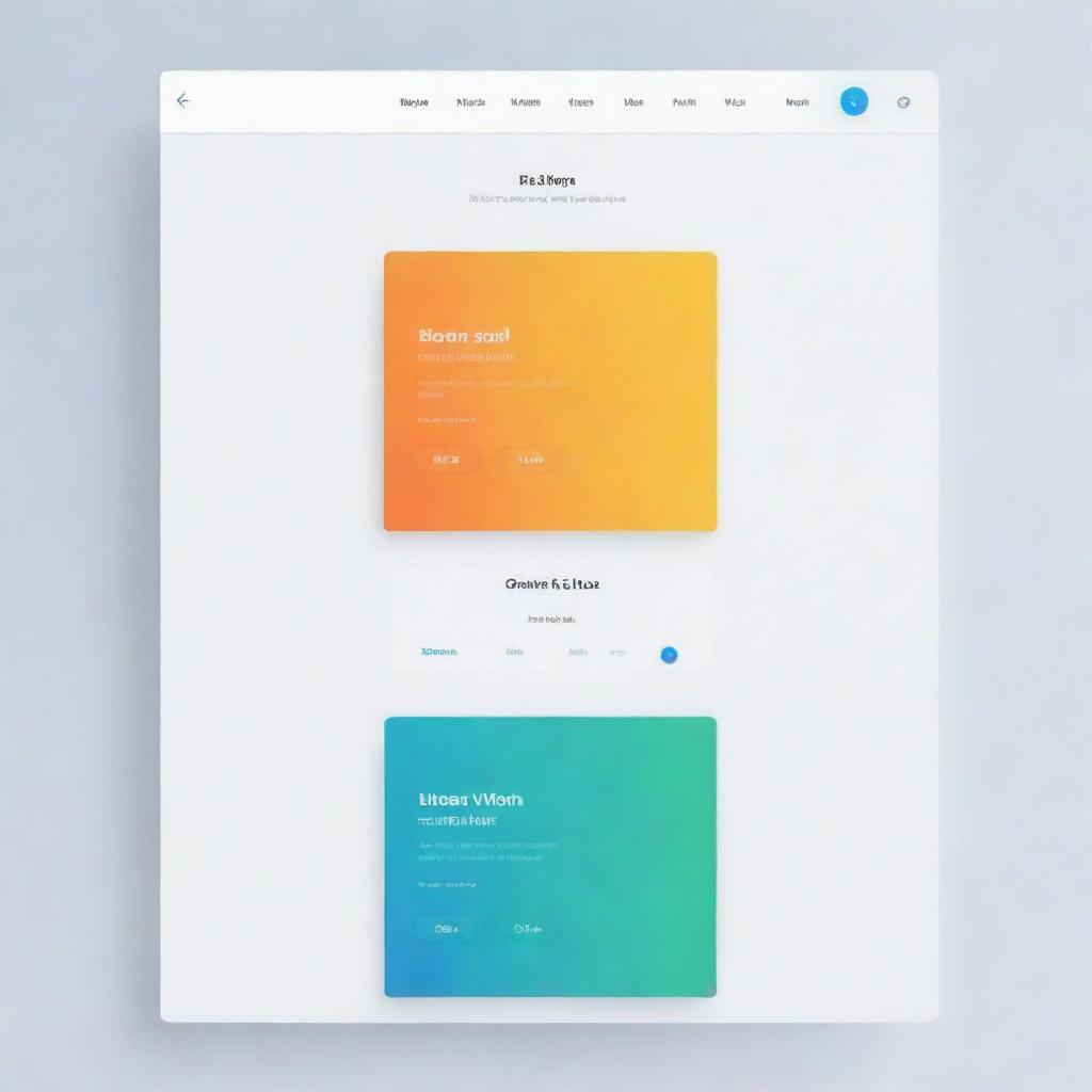 Design a modern UI/UX homepage with two interactive selection boxes prominently displayed for users to choose from. Incorporate clean lines, bright colors, and intuitive layout