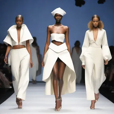 The fashion show presented avant-garde designs that left the attendees dumfounded by the creativity and originality of the garments.