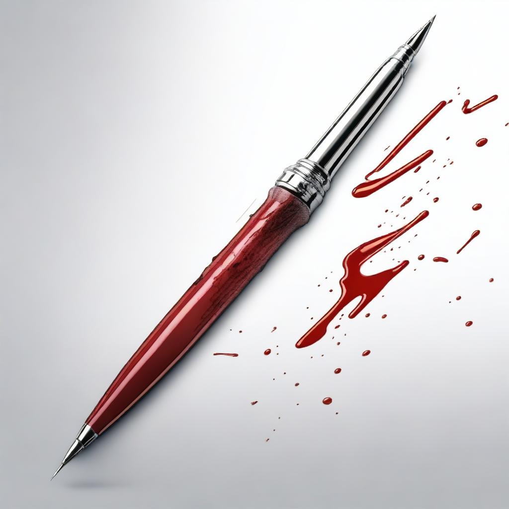 A high-definition digital art image presents a unique fusion of a writing pen and a surgical blade