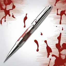 A high-definition digital art image presents a unique fusion of a writing pen and a surgical blade