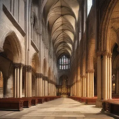 The medieval cathedral was a remarkable example of devout craftsmanship and architecture.