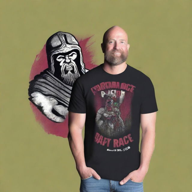 A high-quality, digitally designed t-shirt graphic featuring a Spartan Race scene in a Beverly Hillbilly theme