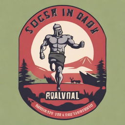 A high-quality, digitally designed t-shirt graphic featuring a Spartan Race scene in a Beverly Hillbilly theme