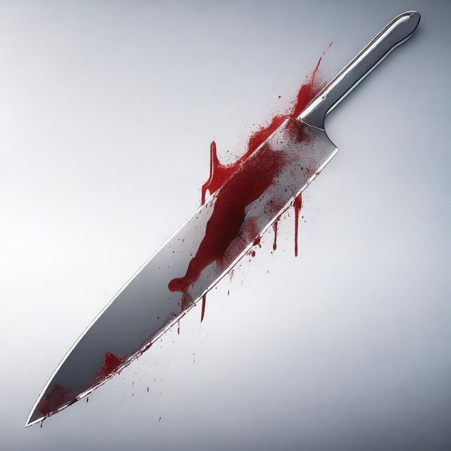 A high-resolution digital art image vividly portraying a surgical blade