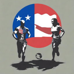 A high-quality digital art piece that combines the Texas flag, a Spartan Race, and a Beverly Hillbilly theme