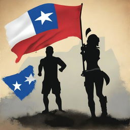 A high-quality digital art piece that combines the Texas flag, a Spartan Race, and a Beverly Hillbilly theme