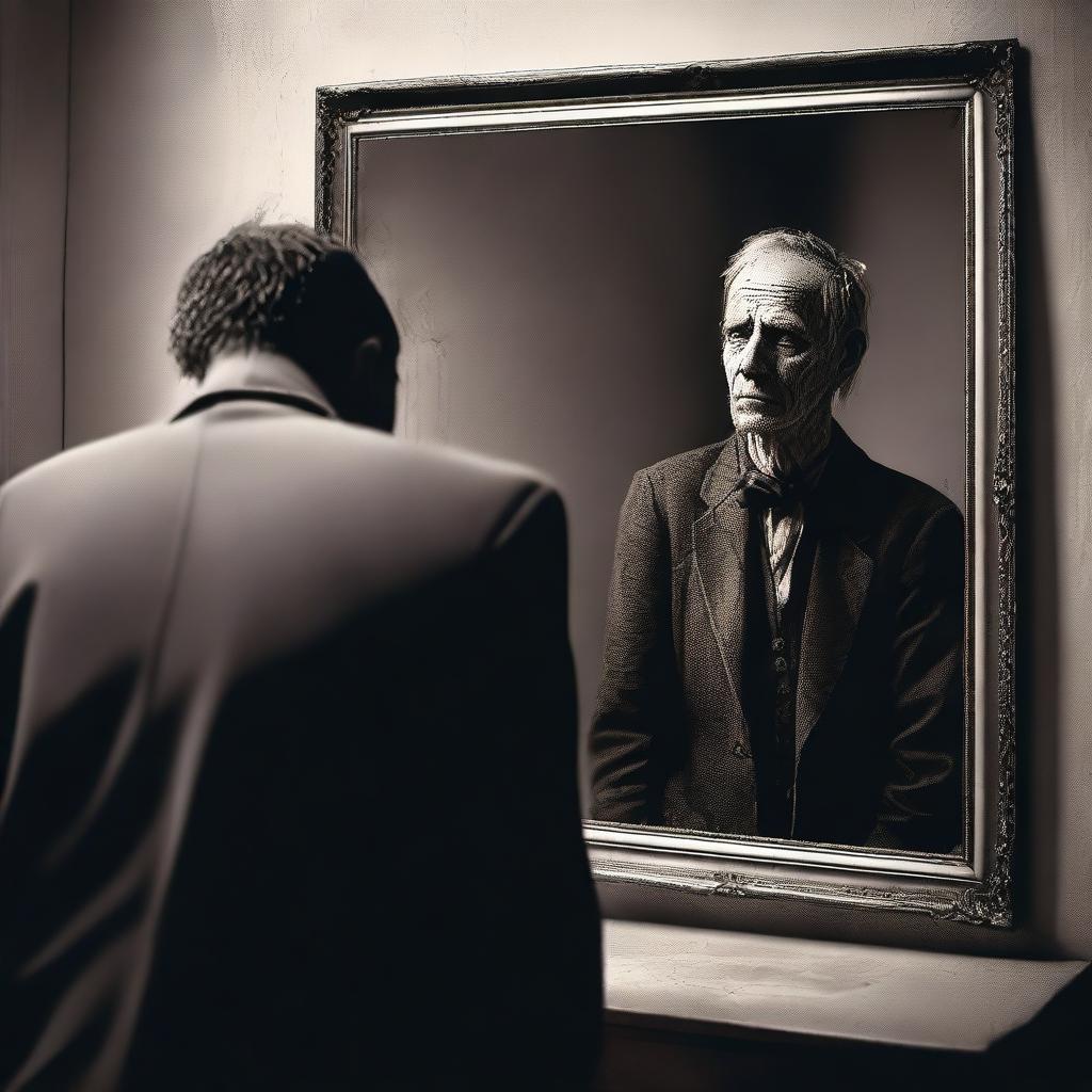 A high-quality digital art image portraying a poignant scene