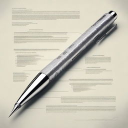 A high-quality digital art piece illustrating a unique concept called 'The Surgeowriter'