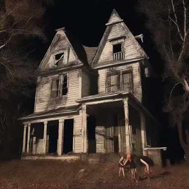 The haunted house came alive at midnight as the spirits bebopped to eerie jazz tunes.