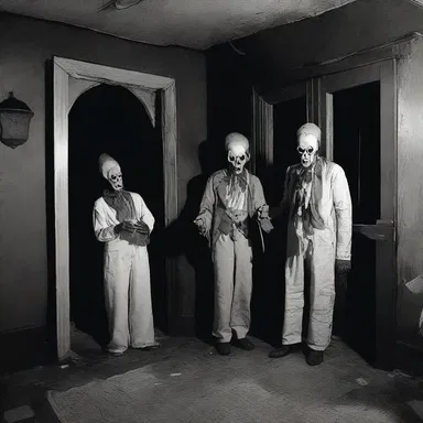 The haunted house came alive at midnight as the spirits bebopped to eerie jazz tunes.