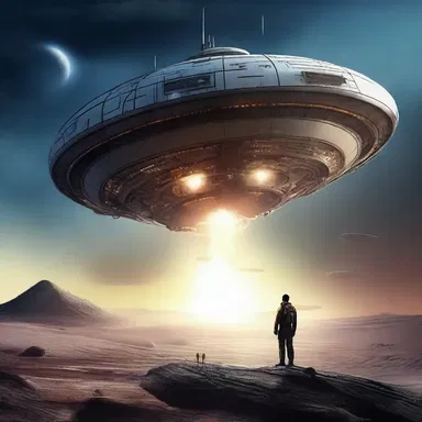 In the science fiction novel, the protagonist activates a skyrocket to send a distress signal to the spaceship.