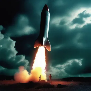 In the horror movie, the evil spirits were summoned using a cursed skyrocket.