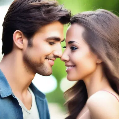 As she looked into his eyes, her heart began to skyrocket with love.