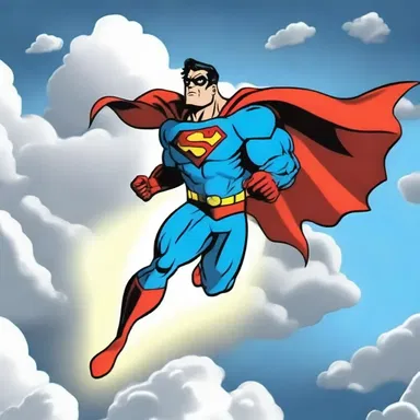 In the cartoon, the superhero's powers allowed him to skyrocket through the clouds in seconds.