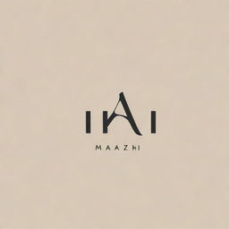 Design a modern and minimalist logo with the name 'maazh' incorporated into the design