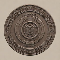 Design an intricate emblem for the 'Applied Mechanics' department at IIT Delhi, incorporating elements of mechanics and the institute's spirit, suitable for printing on a hoodie or a shirt.