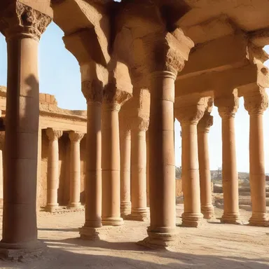 The use of strong columns stabilised the structure of the ancient building.