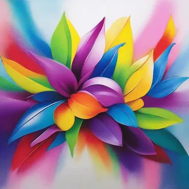 The artist's choice of vibrant colors stabilised the composition and created a harmonious visual effect.