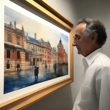 The artist added the finishing touches to their masterpiece at the eleventh hour before the art exhibition.
