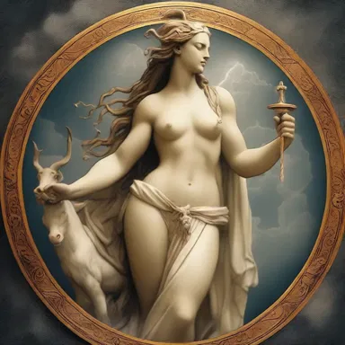 In Greek mythology, the powerful god Zeus formed a dative bond with the beautiful mortal woman named Io, turning her into a heifer to protect her from his jealous wife Hera.